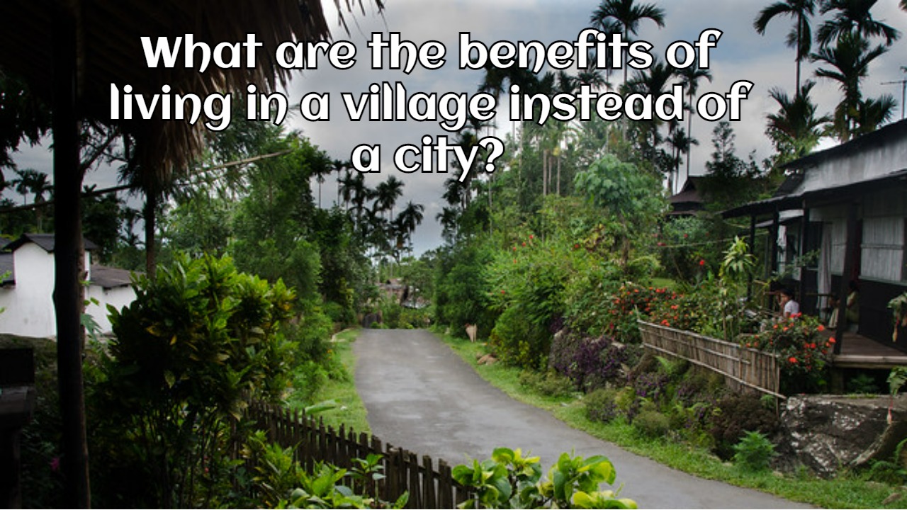What are the benefits of living in a village instead of a city