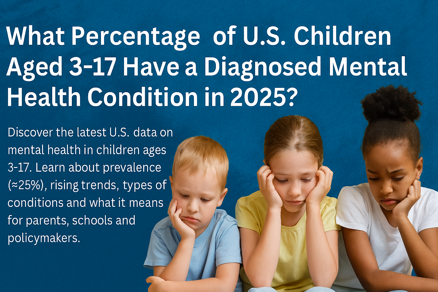 what percentage of us children aged 3-17 have a mental