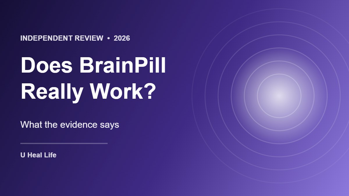 Graphic with the text Does BrainPill Really Work?: What the evidence says