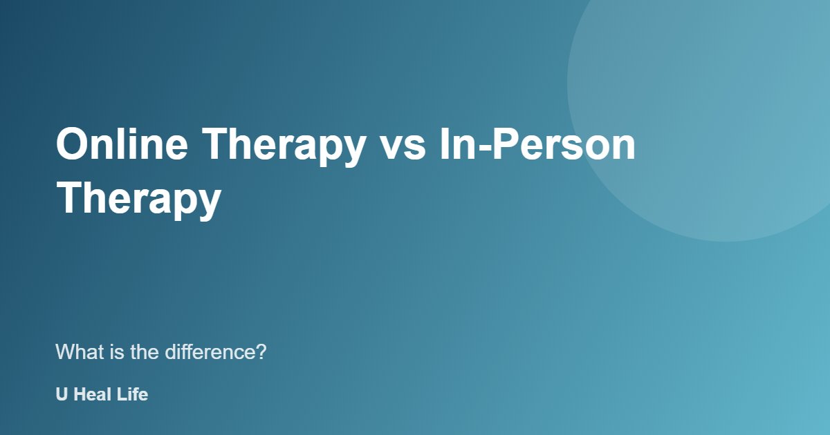 Online therapy vs in-person therapy: a video session at home compared with an office visit