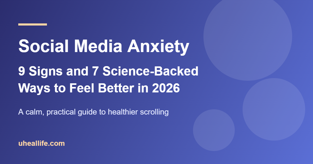 Social media anxiety - 9 signs and 7 science-backed ways to feel better