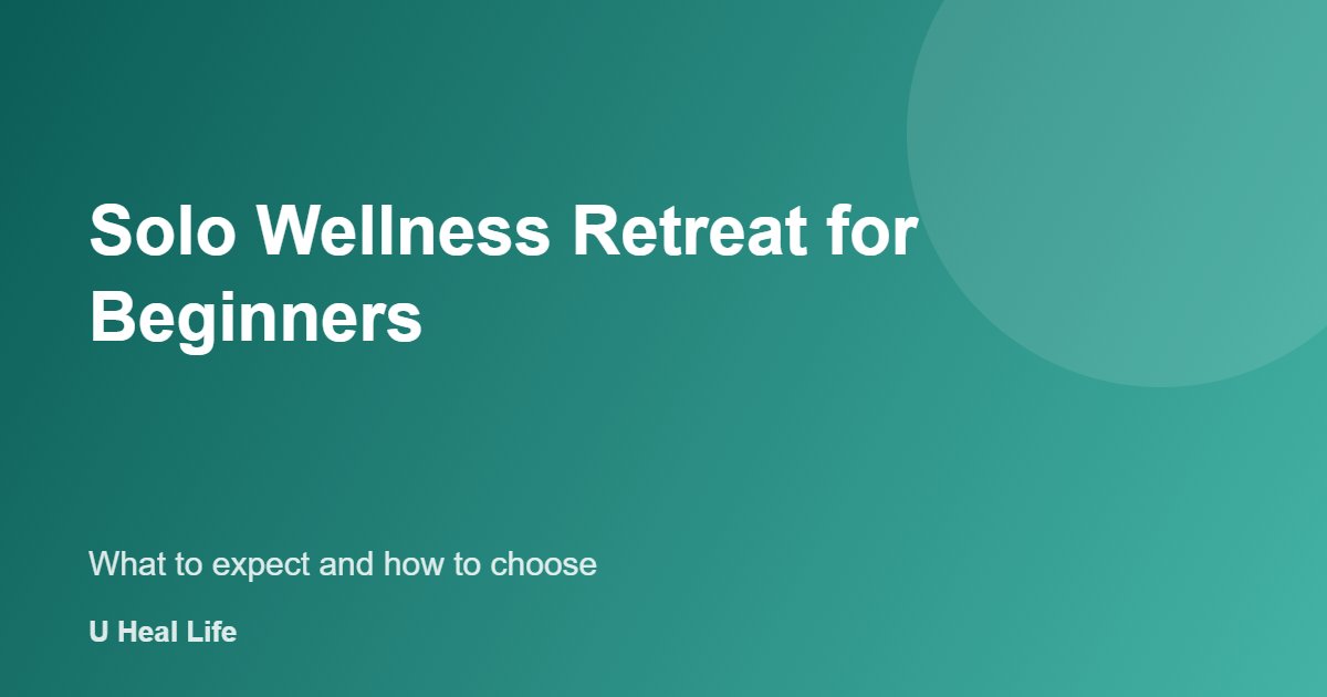 Solo wellness retreat for beginners: a woman resting and reading in a calm retreat setting