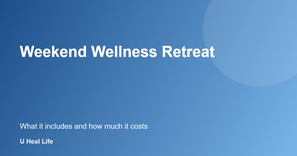 Weekend wellness retreat: yoga and rest at a calm retreat center