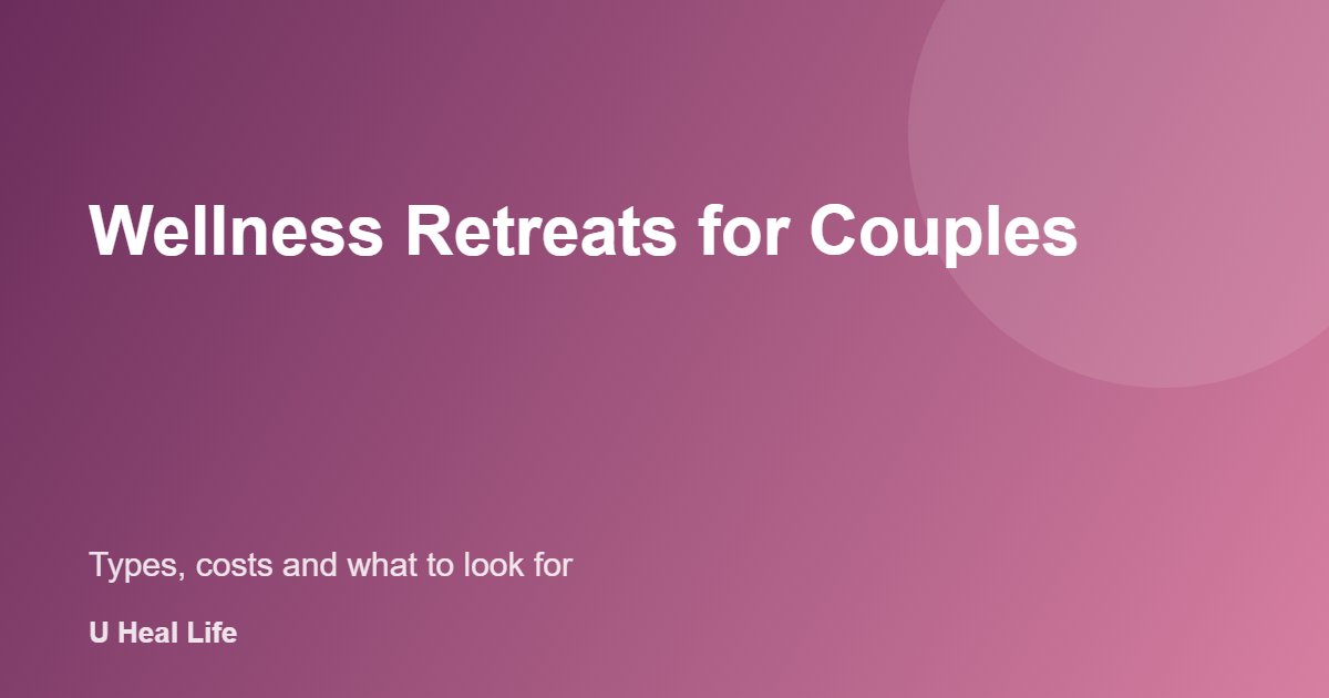 Wellness retreats for couples: a couple relaxing together at a calm retreat