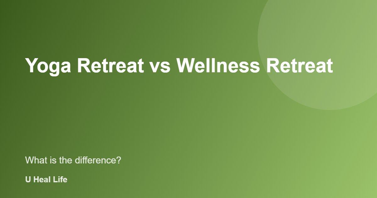 Yoga retreat vs wellness retreat: people practicing yoga outdoors at a retreat